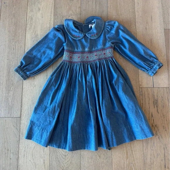 christie brooks Other - Christie Brooks Denim Dress Size Medium (5-6)